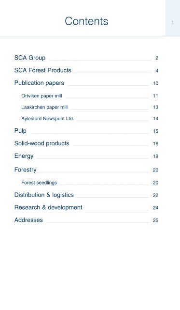 Facts & Figures 2011 - SCA