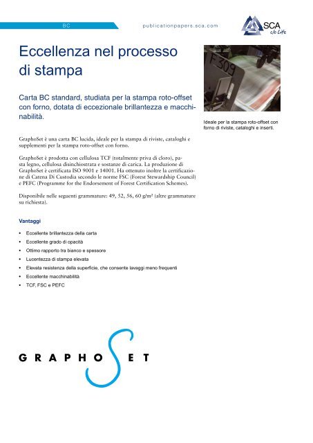 SCA Graphic Paper Italia