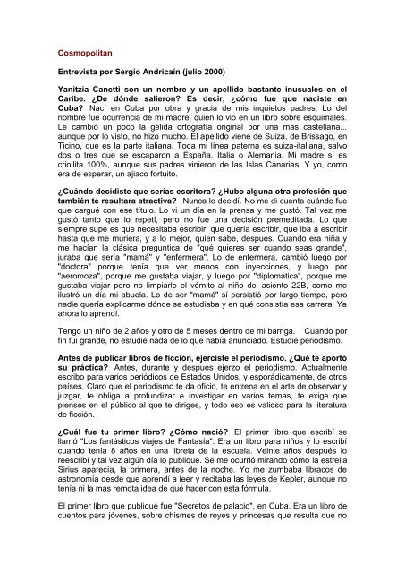 Bajar .PDF Yanitzia