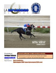 DESCARGUE el Retrospecto. Clic aquí - La Hipódromo Digital