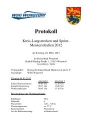 Protokoll - 1. WV Wunstorf