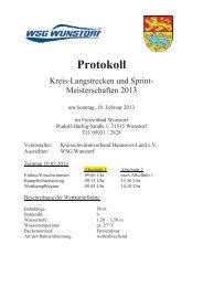 Protokoll - 1. WV Wunstorf