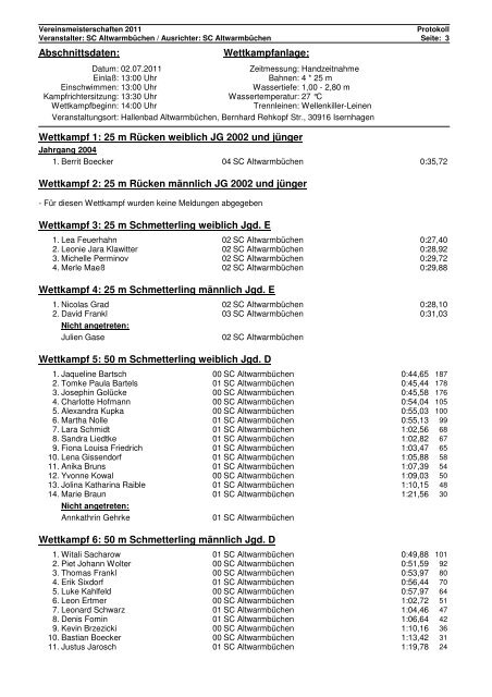 Protokoll - Sc-altwarmbuechen.de