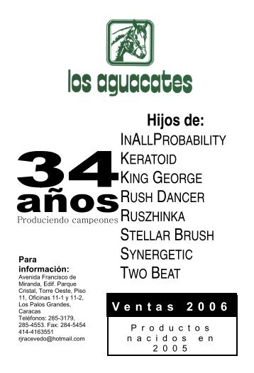 Los Aguacates '06 (Yearlings)