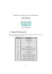 Gli Insiemi 1 Simboli Matematici - Matematica e-Learning