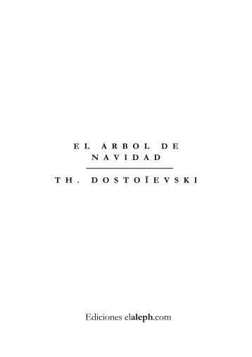 Dostoievski, Fedor - El árbol de navidad.pdf - Libros Para Descargar ...