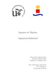 Apuntes de´Algebra. Ingenier´ıa Industrial - Departamento de ...