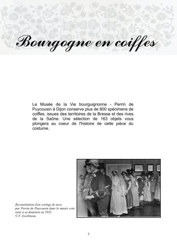 Bourgogne en coiffes - Musées de Bourgogne