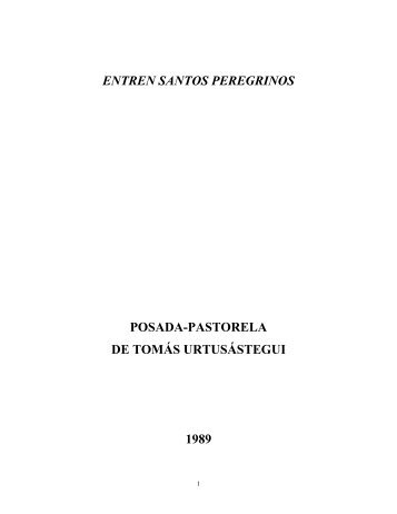 ENTREN SANTOS PEREGRINOS - Tomás Urtusástegui