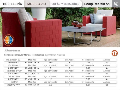 Catálogo mobiliario contract - Greendesign