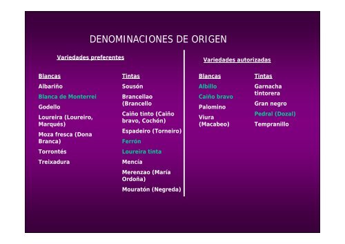 Características ampelográficas - Medio Rural