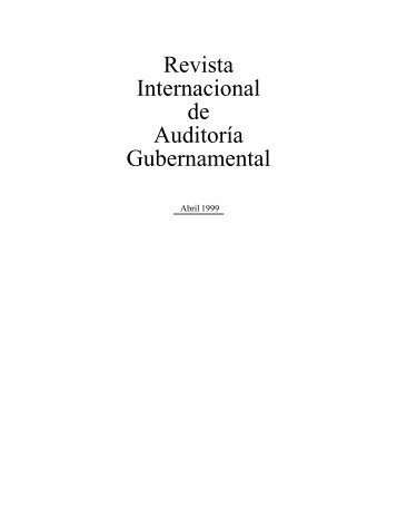 Revista Internacional de Auditoría Gubernamental - INTOSAI.org