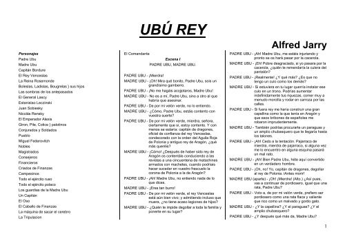 UBÚ REY - Mora