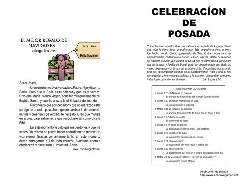 celebración de una posada - folleto (pdf) - LosNavegantes.net