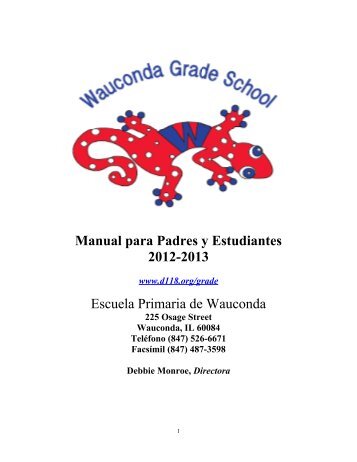 Manual para Padres y Estudiantes 2012-2013 Escuela Primaria de ...