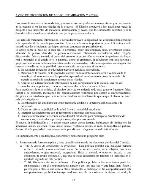 Manual para Padres y Estudiantes 2012-2013 Escuela Primaria de ...