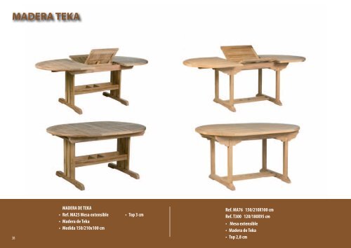 muebles de teca - Muebles de Jardín