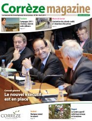 Corrèze Magazine n°89 - avril 2011 - Conseil Général de la Corrèze