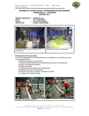 Informe Tecnico Nº1 Motosierras