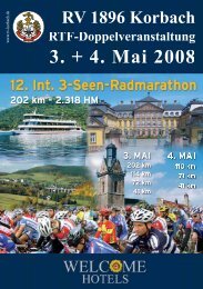 12. Int. 3-Seen-Radmarathon - RV 1896 Korbach e.V.