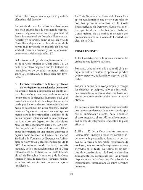 Investigación sobre la aplicación de los principios y derechos ...