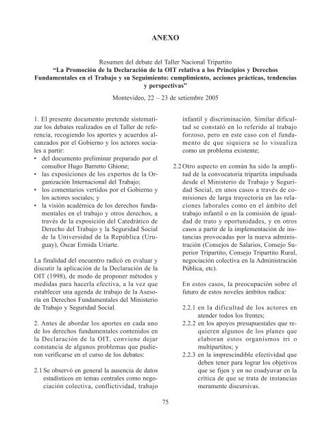 Investigación sobre la aplicación de los principios y derechos ...