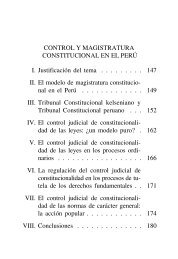 Control y magistratura constitucional en el Perú - UNAM