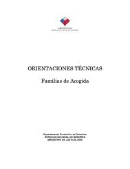 ORIENTACIONES TÉCNICAS Familias de Acogida - Sename