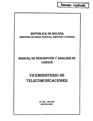 Fotocopia Legalizada - Ministerio de Obras Públicas, Servicios y ...