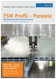 FSW Profil - Paneele - AMCO Metall-Service Gmbh