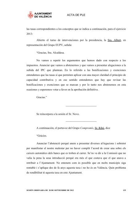 acta en formato pdf - Ajuntament de València