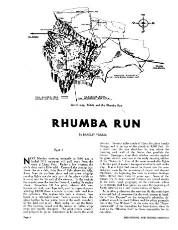 Rhumba Run—Part 1 - Engineering & Science
