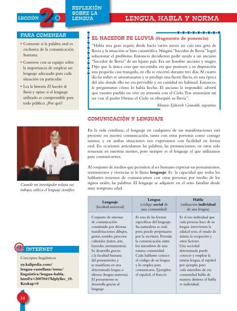 Libro de Texto Español 9 - Secretaría de Educación