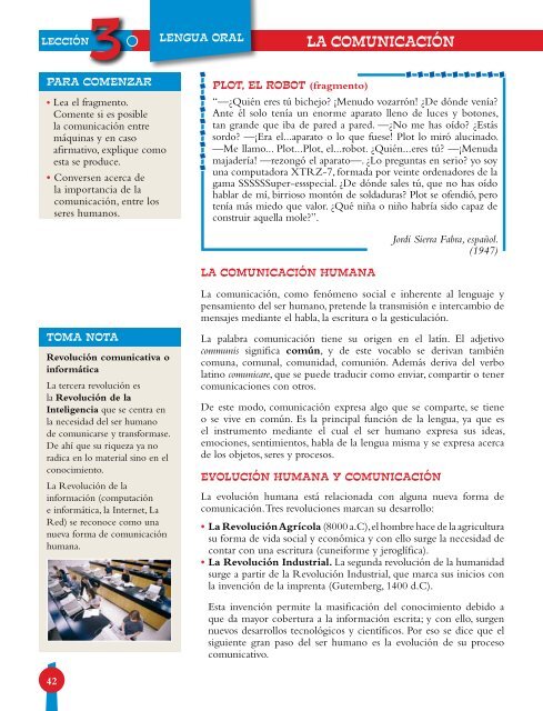 Libro de Texto Español 9 - Secretaría de Educación