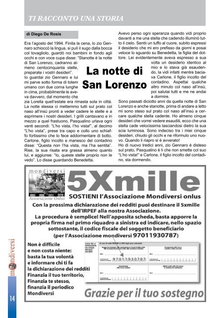 periodico di comunicazione sociale - culturale - istituzionale