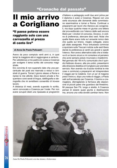 periodico di comunicazione sociale - culturale - istituzionale