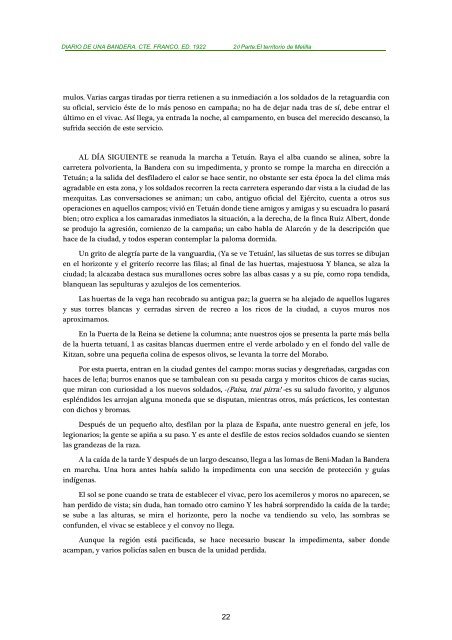 Diario de una Bandera-Comandante Franco - Zona Nacional