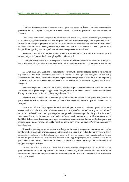 Diario de una Bandera-Comandante Franco - Zona Nacional