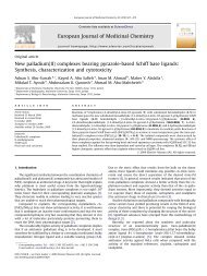 New palladium(II) complexes bearing pyrazole-based ... - eis.hu.edu.jo