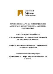 Estudio de los factores mitocondriales y ambientales que - Recercat