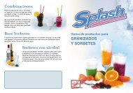 Gama de productos para Granizados y sorbetes ... - Prodotti Stella