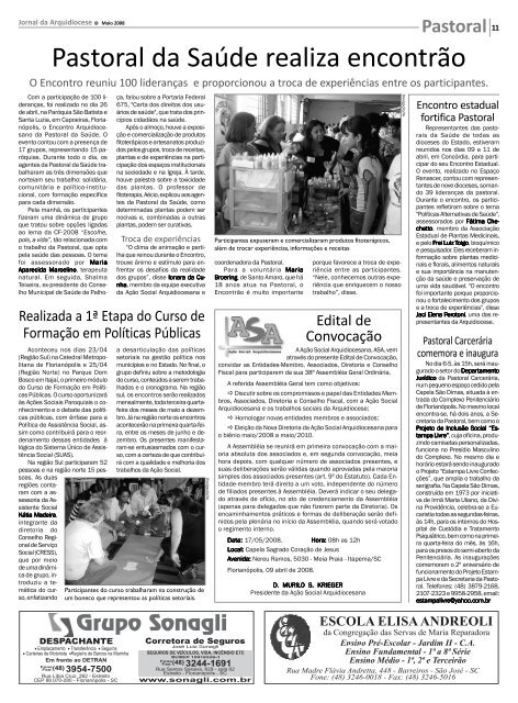 Jornal 134 - Maio 2008.p65 - Arquidiocese de Florianópolis