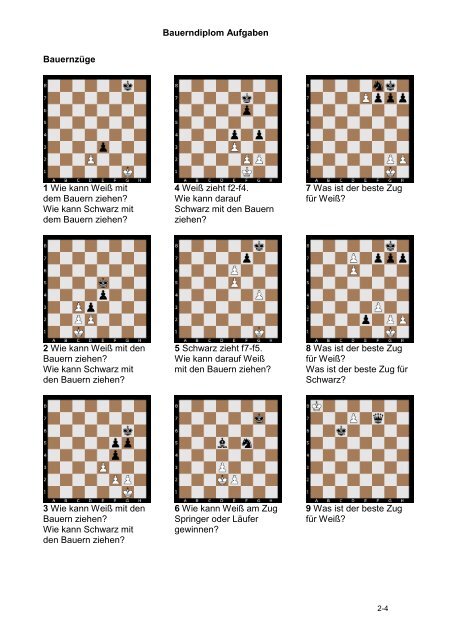 Bauerndiplom Aufgaben - Schachclub-ostfildern.de
