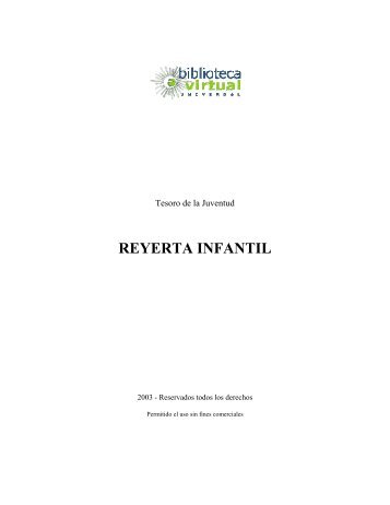 REYERTA INFANTIL - Biblioteca Virtual Universal