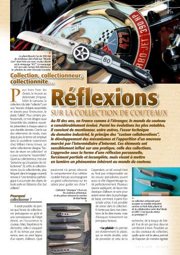 SUR LA COLLECTION DE COUTEAUx - Relentless Knives USA