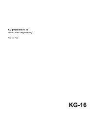 KG-publicatie nr. 16 Q-sort. Een rangordening - Onderzoek ...