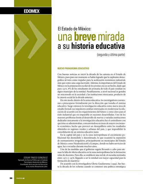 N° 61 (2012) - Revista AZ, Portal de Educación y Cultura en México.