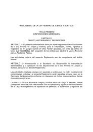 Reglamento de la Ley Federal de Juegos y Sorteos - Registro de ...