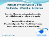 Instituto Privado Galileo Galilei Río Cuarto – Córdoba - Argentina