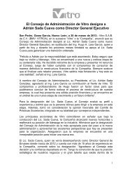 El Consejo de Administración de Vitro designa a Adrián Sada ...